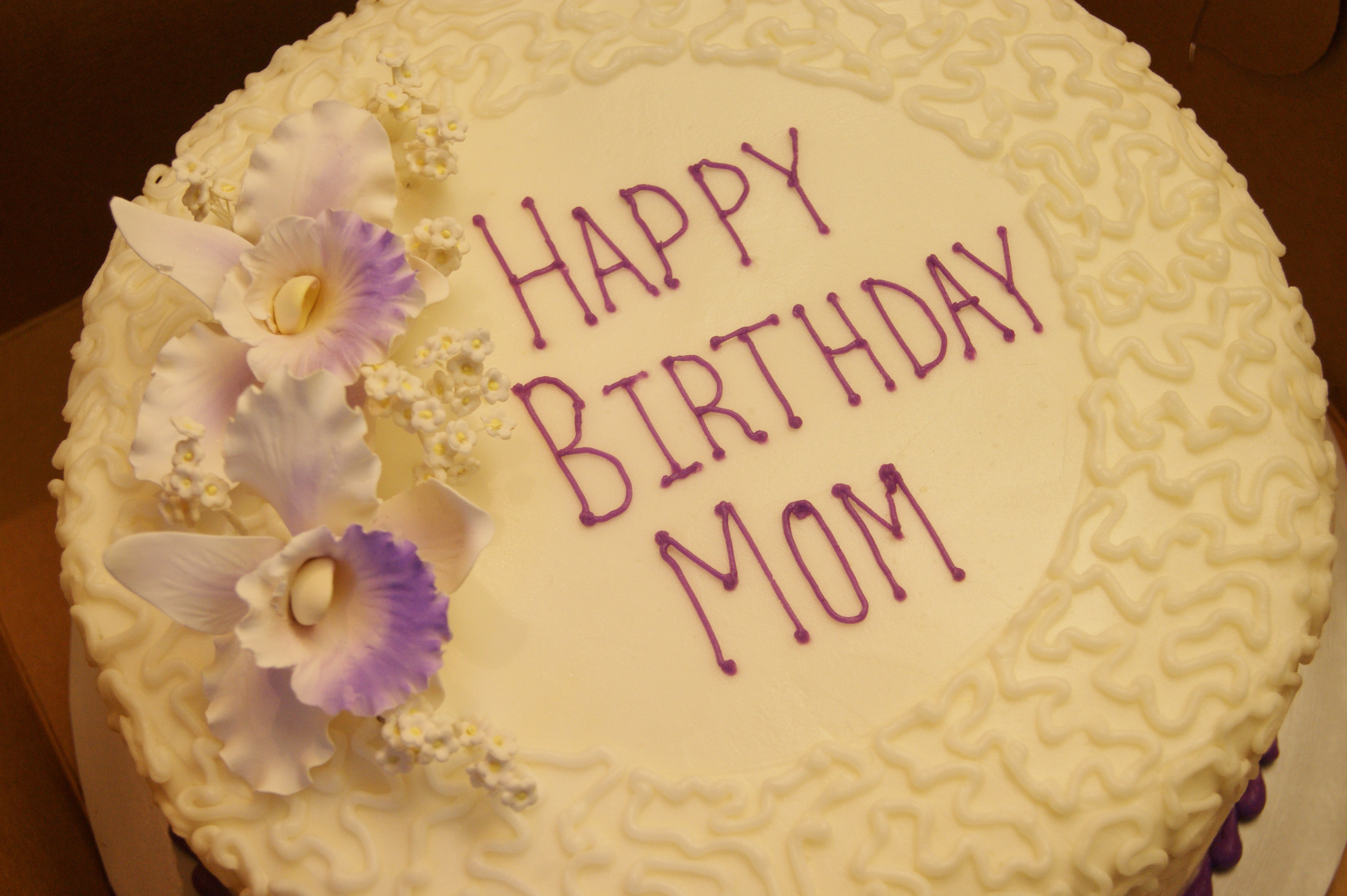 Торт Happy Birthday to mom